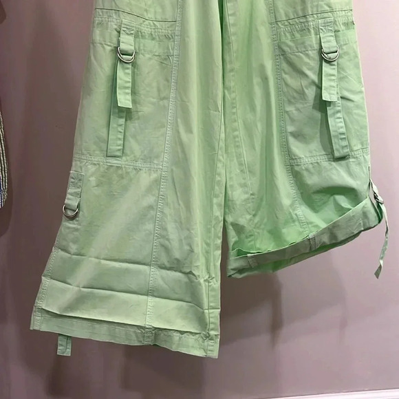 Urban Outfitters BDG Lime Green Wide Leg Cargo Pants Size Medium. - Picture 6 of 6